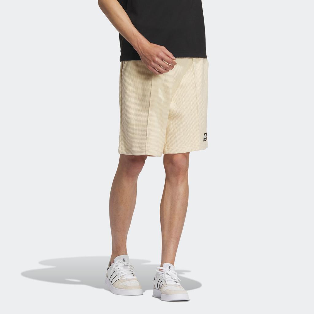 Adidas Neo X Lotso Bear Joint-Edition SS23 Cartoon Print Straight Casual Shorts Unisex Bottoms Rock-Layer Sandstorm IP4044