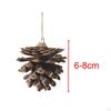 10pcs Christmas Pine Cone Pendants Cones Decorating Tree for Gift Tags