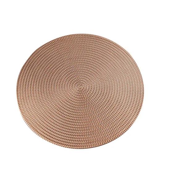 38CM Round PVC Placemat Kitchen Dining Table Mats Steak Pad Anti-scalding Insulation Pads Nordic Hotel Restaurant Home Decor