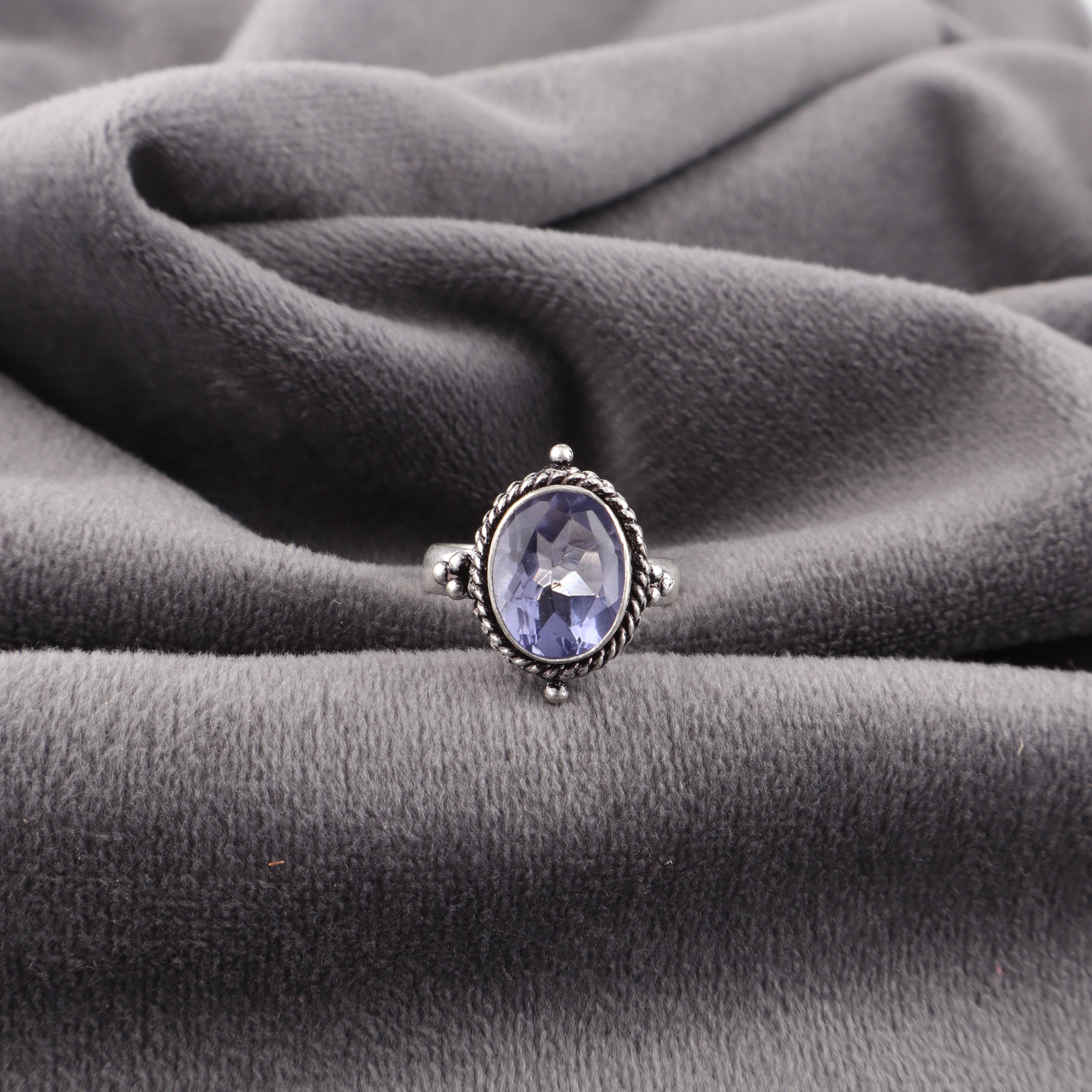 

Iolite Ring Gemstone Jewelry, 925 Solid Sterling Silver Ring, Handmade Silver Jewelry Wonderful Ring, Gift For Women 4 фіолетовий