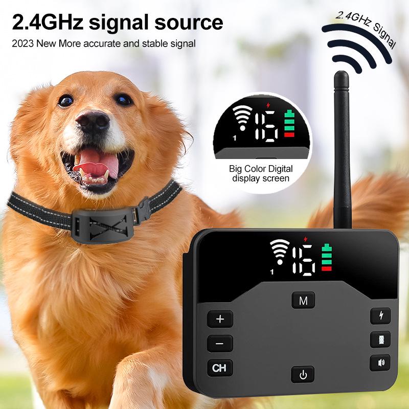 Rechargeable Waterproof Dog Training Collar with Bark Control & Remote
