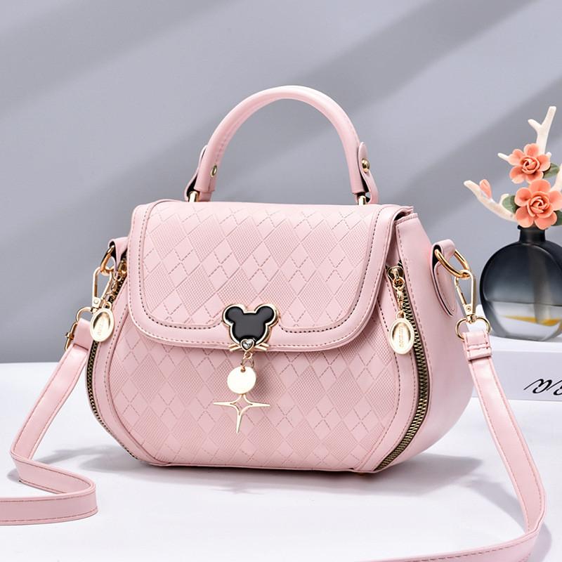 Women s 2023 New Crossbody Bag Fashionable Chic High-end Large Capacity Handbag розовый