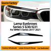 BACI1 For 5 Series BMW G30 525i 530i 2017-20 Model with Front Headlight Trim and Exterior Decoration Modification Accessories