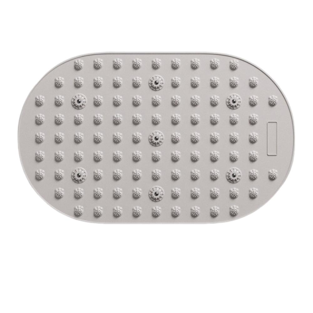 

Soft Silicone Foot Massage Mat Foldable Toe Pressing Board Foot Stepping Pad Foot Yoga Grey 65x40cm