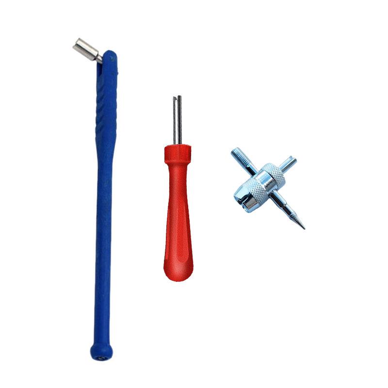 Sada nástrojů pro demontáž ventilových vložek pro elektromobily, jízdní kola a motocykly