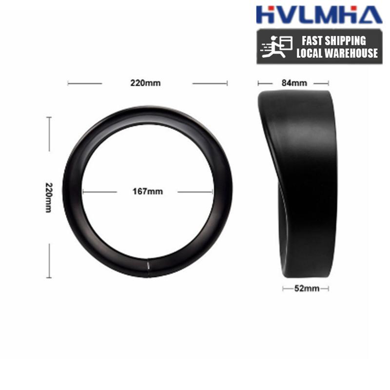 7 " Inch Visor Headlight Head Lamp Light Trim Beauty Ring for Harley Touring FLD