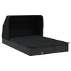 VidaXL Transat 2 places avec toit pliable noir 213x118x97 cm 319652