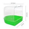 1pc transparent hanging bird hanging bathtub, parrot cage bird bathtub, clear view bird cage accessories, bird bath products