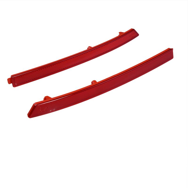 Für Seat Ibiza 2012-2017 Stoßfänger hinten Reflektor Rücklicht Warnsignal Leuchte Rotes Glas 6J3945105D 6J3945106D