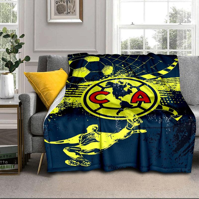 Club America Emblem Portable Blanket/Soft Blanket Bedding Blanket Suitable for Travel Camping Living Rooms Offices Sofas Fan Gifts
