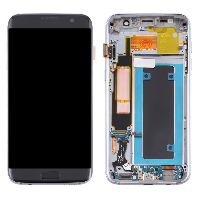 OLED LCD Bildschirm für Samsung Galaxy S7 Edge / SM-G935F Digitizer Komplette Baugruppe mit Rahmen