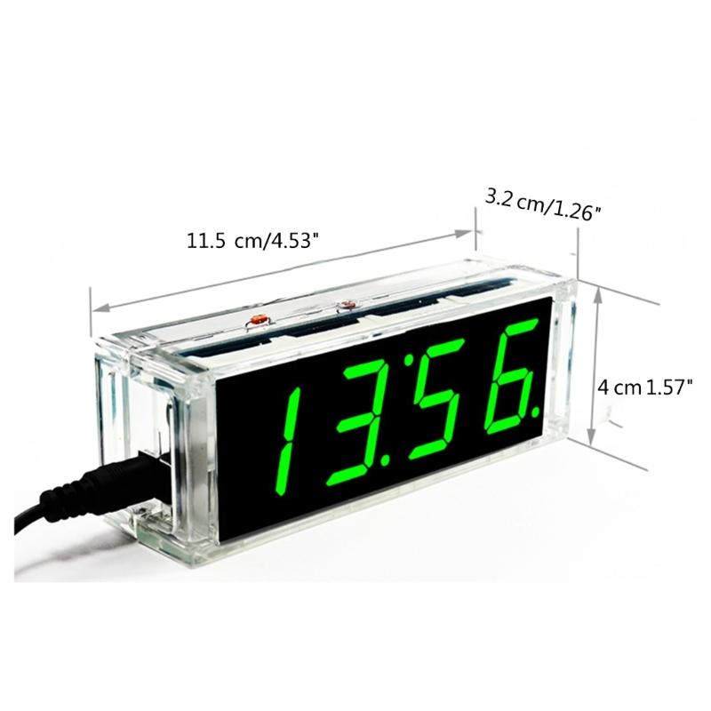 Electronic DIY Digital Clock Making Set Digital Tube LED Clock Single Chip Microcomputer Weldings Training Alarm Clock