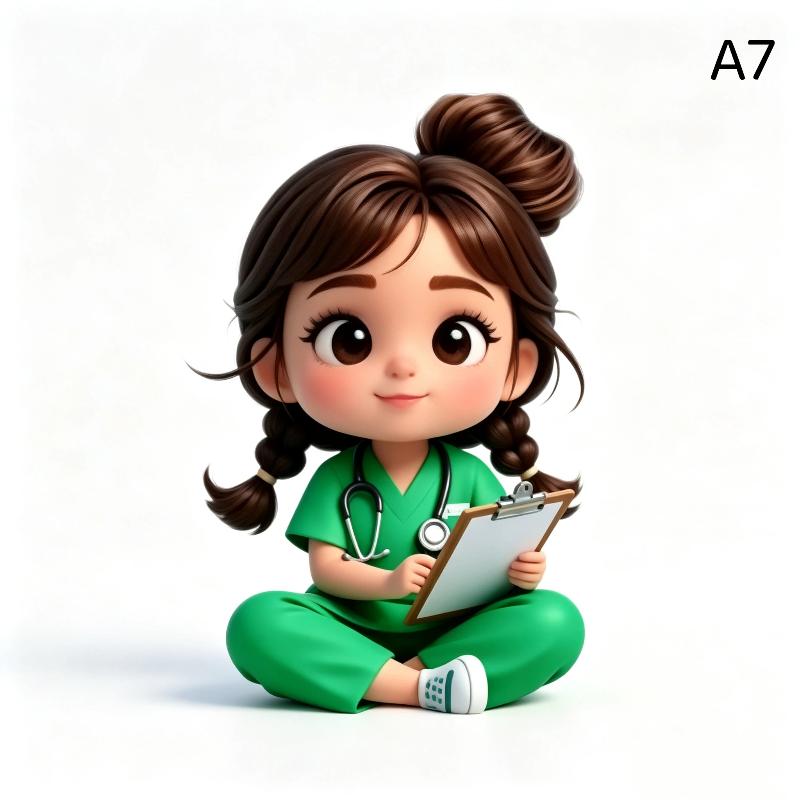1 Stück Süßer Figuren Schlüsselanhänger 2D Flach Acryl Cartoon Arzt Krankenschwester Schlüsselanhänger Rucksack Hängeanhänger Für Medizinisches Personal Paar