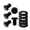 Rubonarie Jimny JB64 Back Door Bolts (5 Bolts with Washers) (Black)