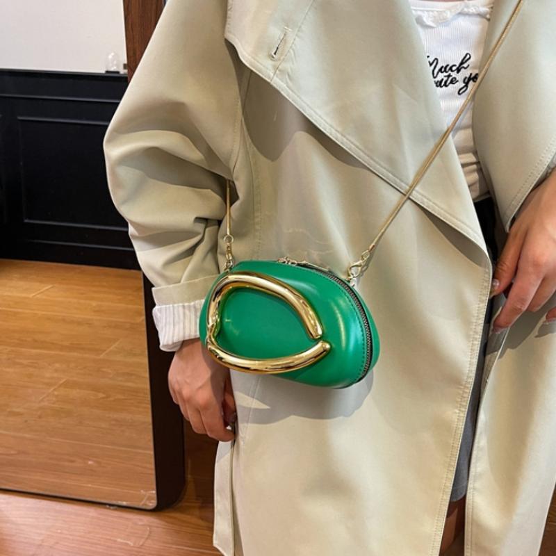 1 Stück Luxus-Umhängetasche Z-Stil Clutch-Tasche Abendtasche Speziell geformte Metallketten-Details Dekorative Kastenform-Kleine Quadratische Tasche