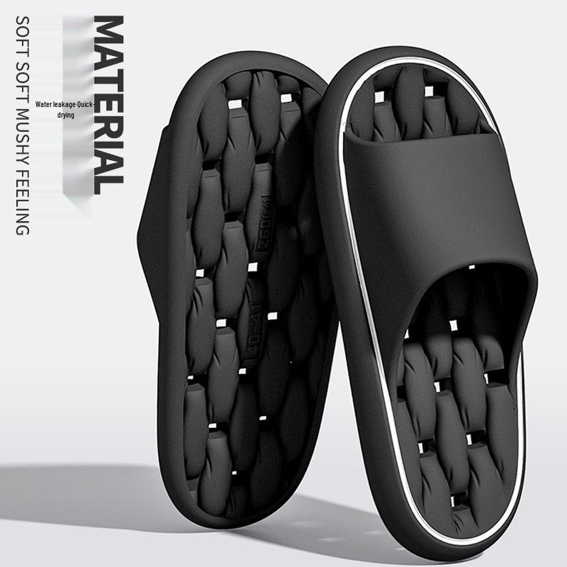 EVA Plus Size Non-Slip Shower Slippers for Men & Women - Hollow, Odor-Free, Indoor/Outdoor Use