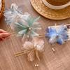 Super Fairy Chiffon Flower Hairpin New Chinese Temperament Pearl Fringed Hairpin Women's Ancient Hair Accessories Wholesale
