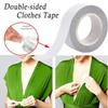 5Roll Invisible Womens Fashion Clear Double Sided Tape for Clothing Body Transparent Strong Adhesive for All Skin Tones Fabric