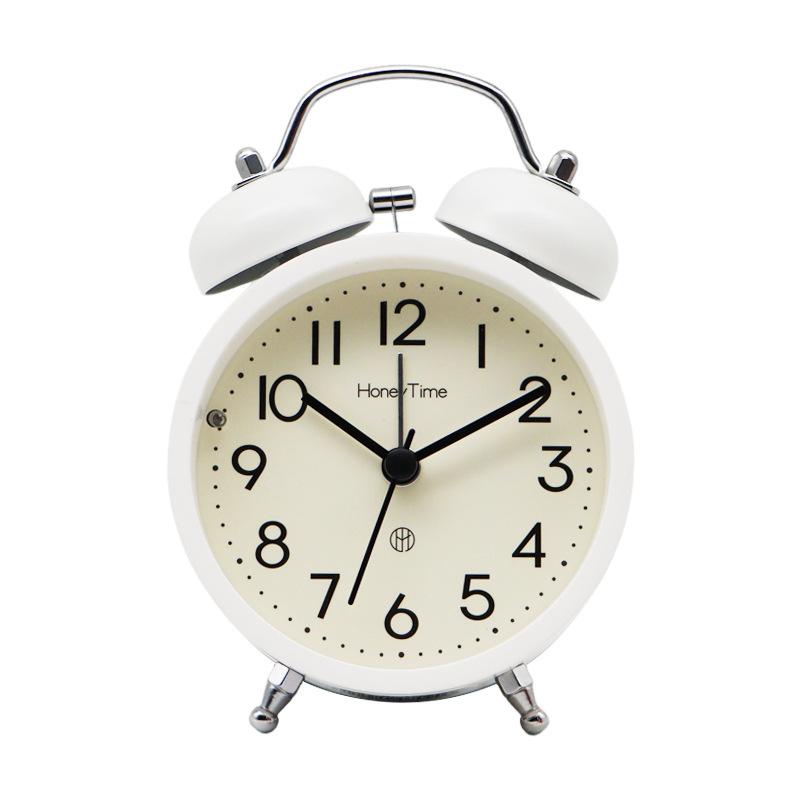 Metal Ringing Alarm Clock for Students To Use Bedside To Get Up, Magical and Powerful To Wake Up Boys and Girls Desktop Small Clock