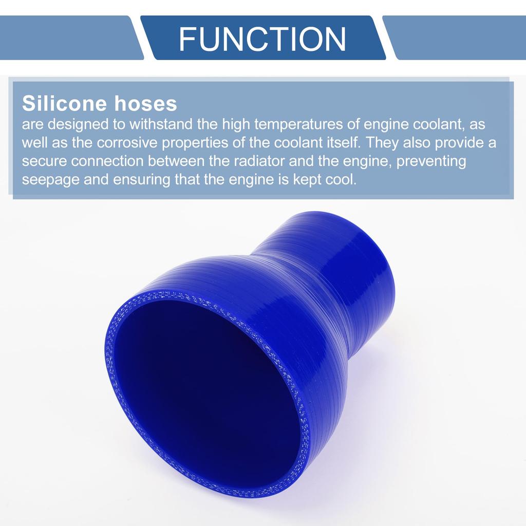 X AUTOHAUX Silicone Hose, Silicone Tube, Intercooler, 4 Layer Reinforced Ragator Hose, Cooling Connection