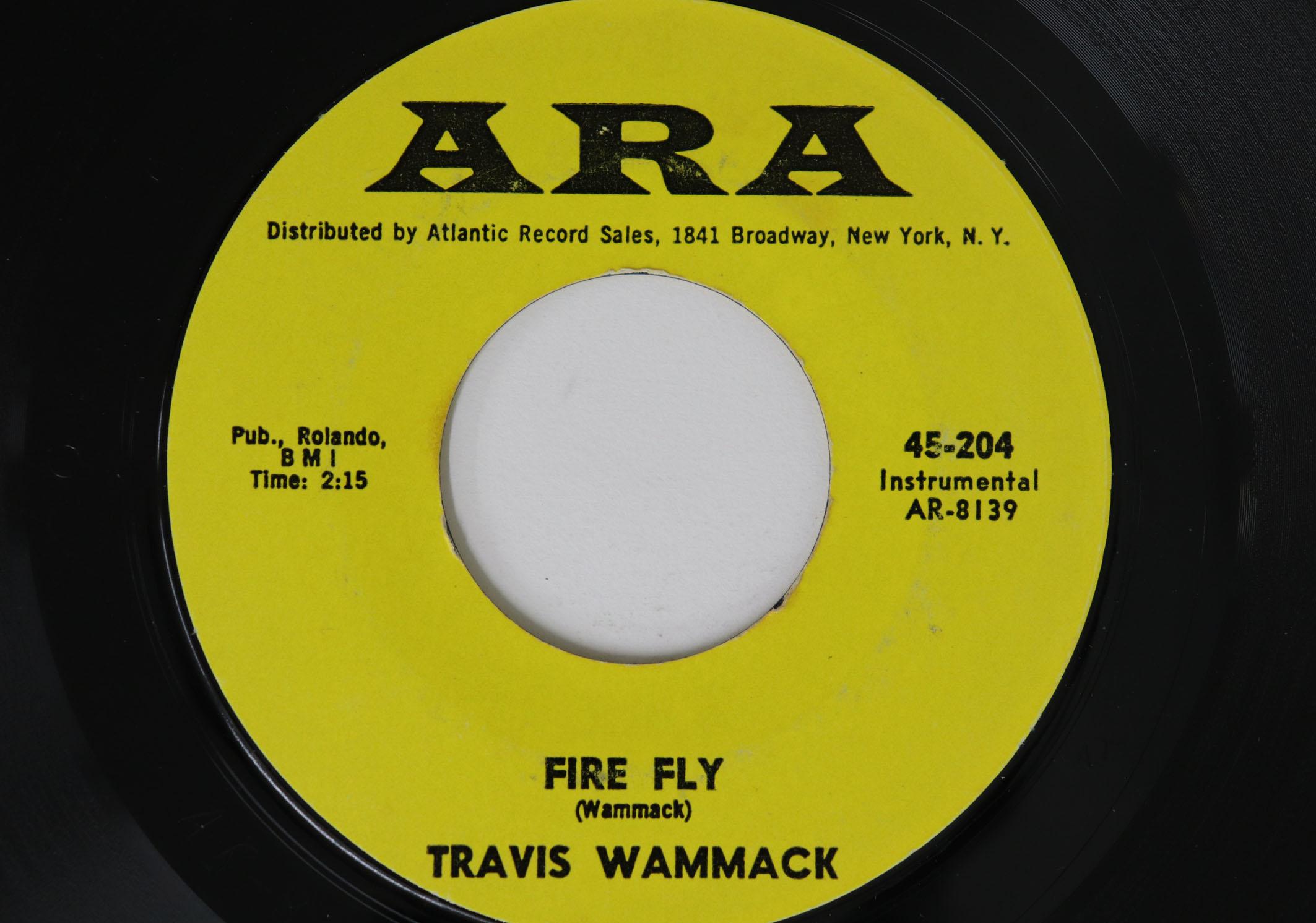 

7inch Record TRAVIS WAMMACK Fire Fly Scratchy 45204 ARA 1964 US Rock Used