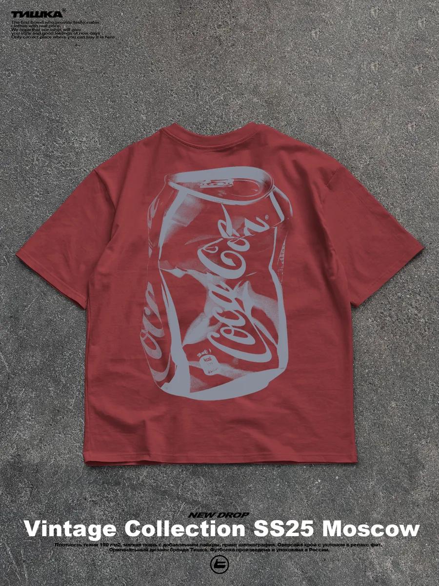 Men s black oversized cotton T-shirt with hammerhead shark print M