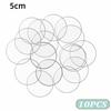 10Pcs 2MM Blanks Acrylic Circle Dis Transparent Transparent Disc  Cake Baking Decor