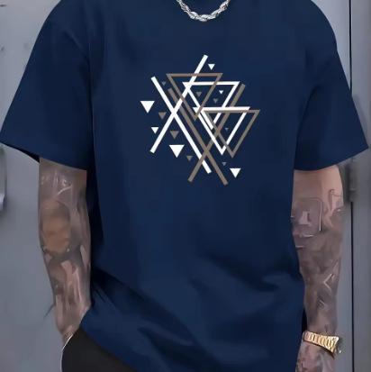 3D Creative Pattern Printing Sweat Absorbing and Moisture Absorbing Short Sleeve Men's Fashion Casual Sports T-Shirt 2025