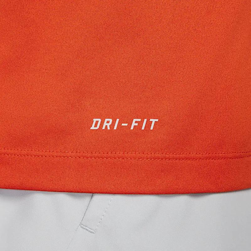 Nike Dri-Fit Team Legend Logo Round Neck Quick-Dry Short Sleeve T-Shirt Men Tops University-Orange IB8898-888