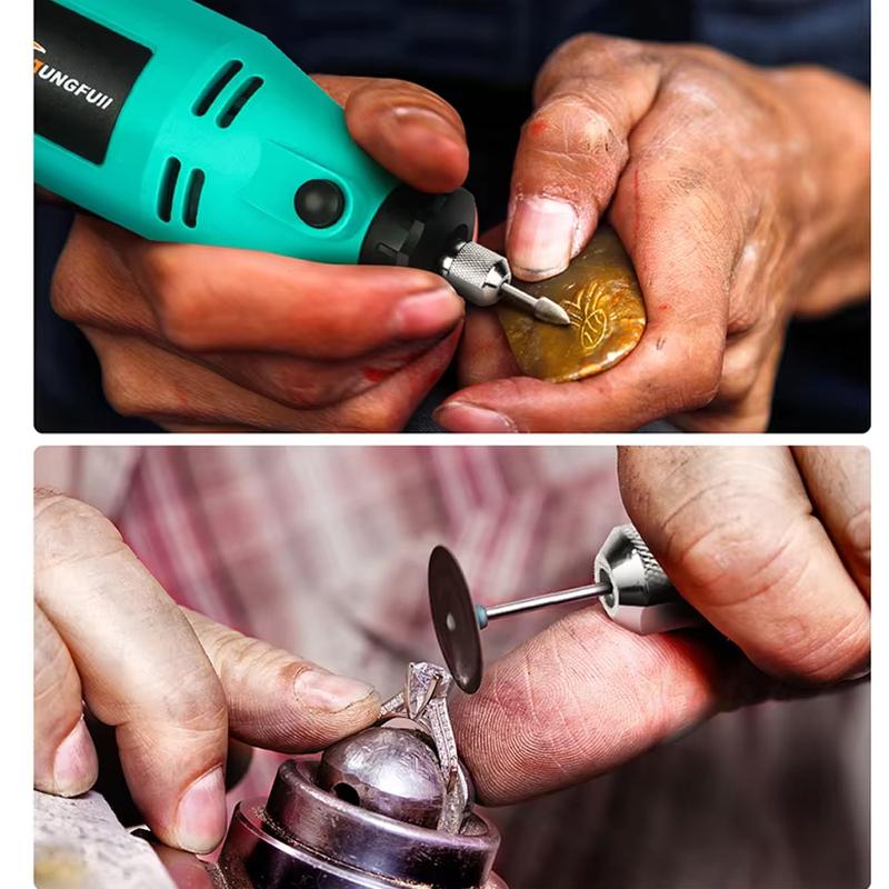 Electric Mini Drill Grinder Engraver Polisher 110V/220V Mini Rotary Tool with Dremel Accessories Variable Speed Power Tool