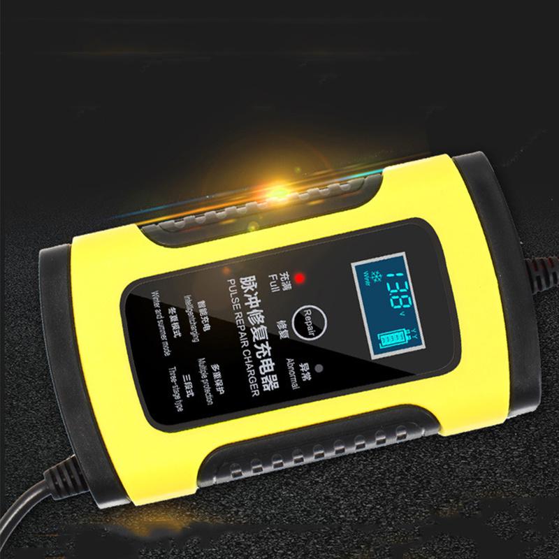 12V 6A Motorcycle Car Battery Charger Fully Intelligent Repair Lead Acid Storage Charger Moto