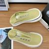 Fashion Autumn Women's Canvas Sneakers Thick Bottom Casual Sports Shoes Comfortable Non Slip Fashion Round Toe Platform Zapatos Mujer