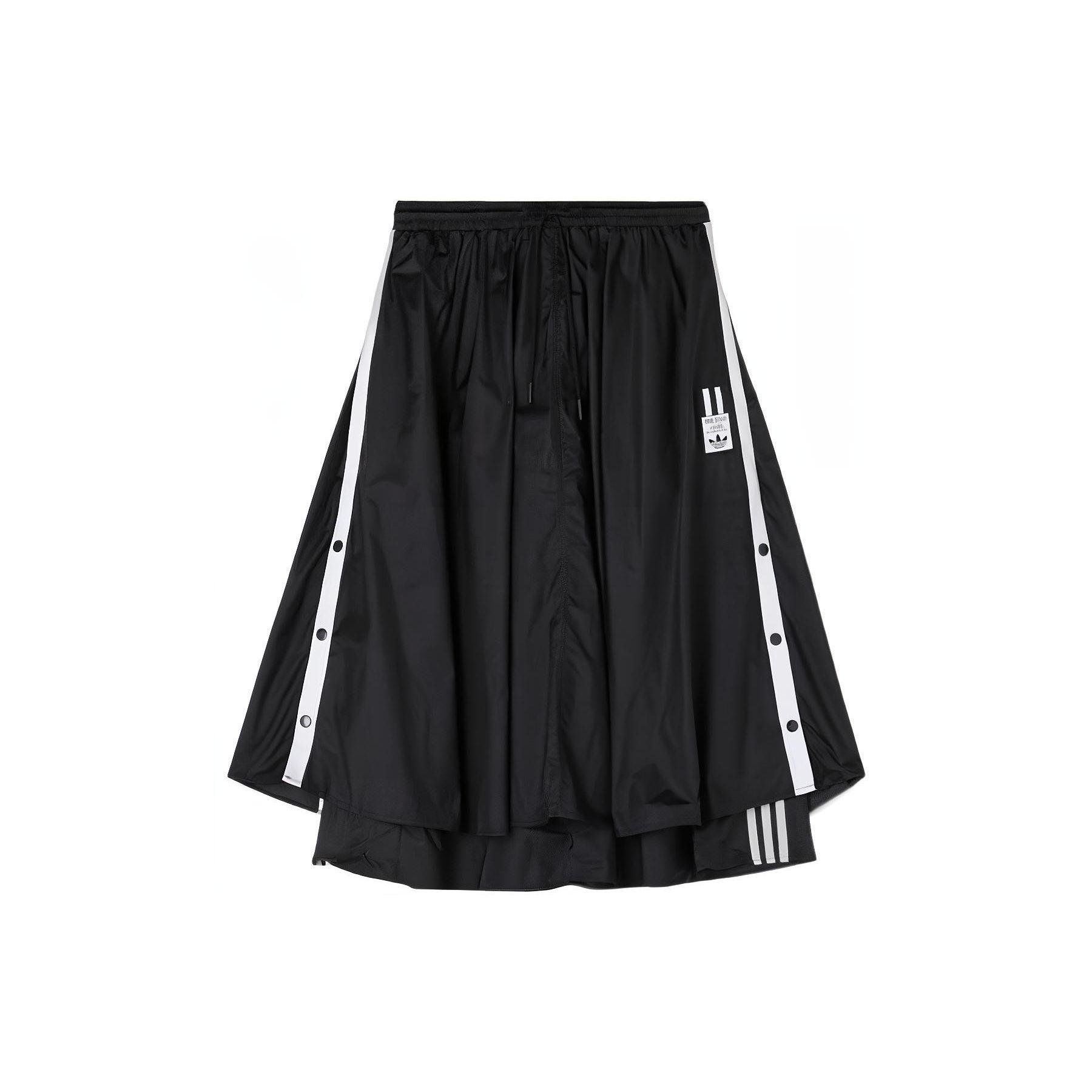 

Adidas Originals Adibreak Тафтова з підкладкою Бічна кнопка Вільна Спортивна міді-спідниця Жіночі спідниці Чорна HC6566 38