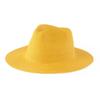 Women's Jazz Straw Hat with Wide Brim - European & American Style Panama Sunshade Fedora