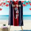 Bologna Fc Custom Name Print Beach Towel Large Soft Quick Dry Towel For Beach Camping Swimming