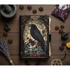 Raven Leather Grimoire Journal: Gothic Witchcraft Book of Shadows Birthday Gift, Gift for Dad