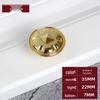 Luxurious Gold Zinc Alloy Flower Pattern Drawer Handle