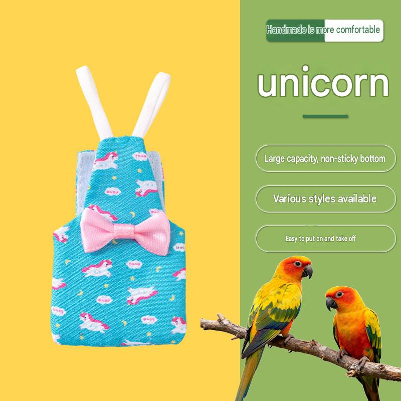 Bird Diaper Parrot Flight Suit Anti-Cold Belly Guard Parrot Diaper Pants for Outing Wear Adjustable