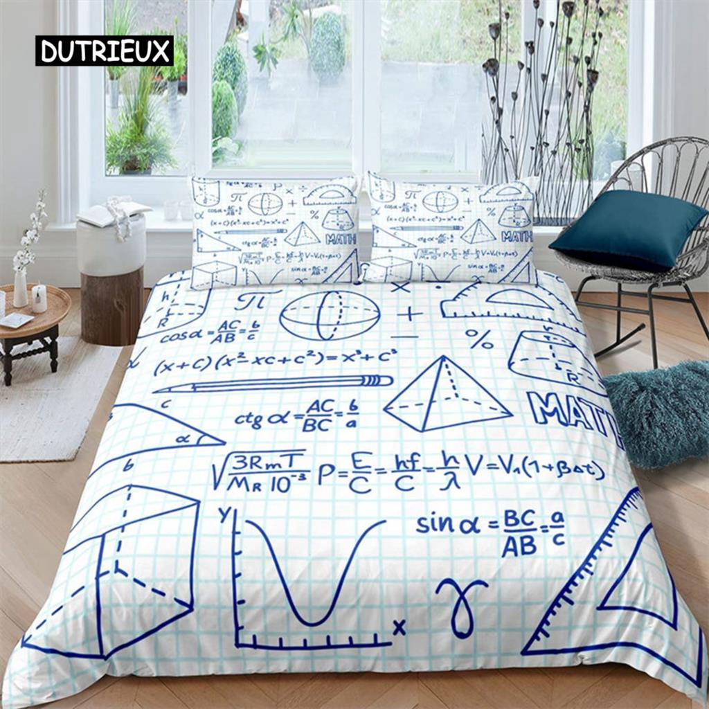 Periodic Table Duvet Cover Science Bedding Microfiber Chemistry Lovers Learning Decor For Kids Teens Adults