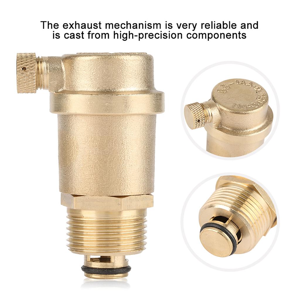 DN20 G34 Brass Automatic Air Vent Valve for Solar Water Heater Pressure Relief