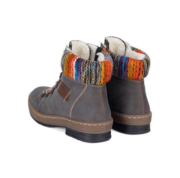 Rieker Z6743-45 Grey Ankle Boots