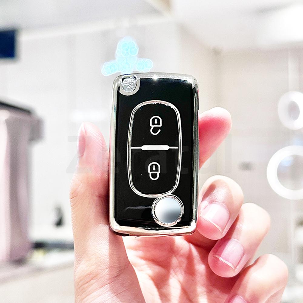 2/3 Buttons Auto Keyless Bag Tpu Car Key Fob Case Cover For Peugeot 307 308 406 107 206 207 For Citroen Xsara C2 C3 C4 C5 C6 C8