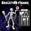 Air Pump Driven Dancing Skeleton Aquarium Bubbler Water Wiggling Skeleton Decor  Halloween Party