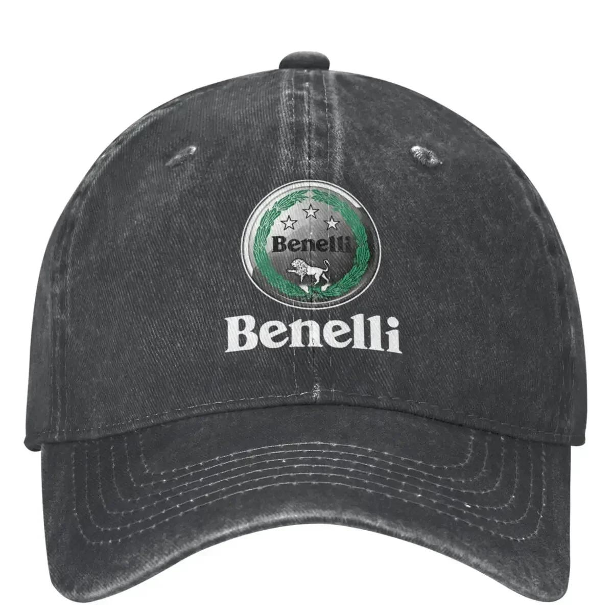 

Benelli Racing Motorcross Motorcycle Merch Unisex Baseball Caps Motor Distressed Washed Hats Classic Outdoor Snapback One Size