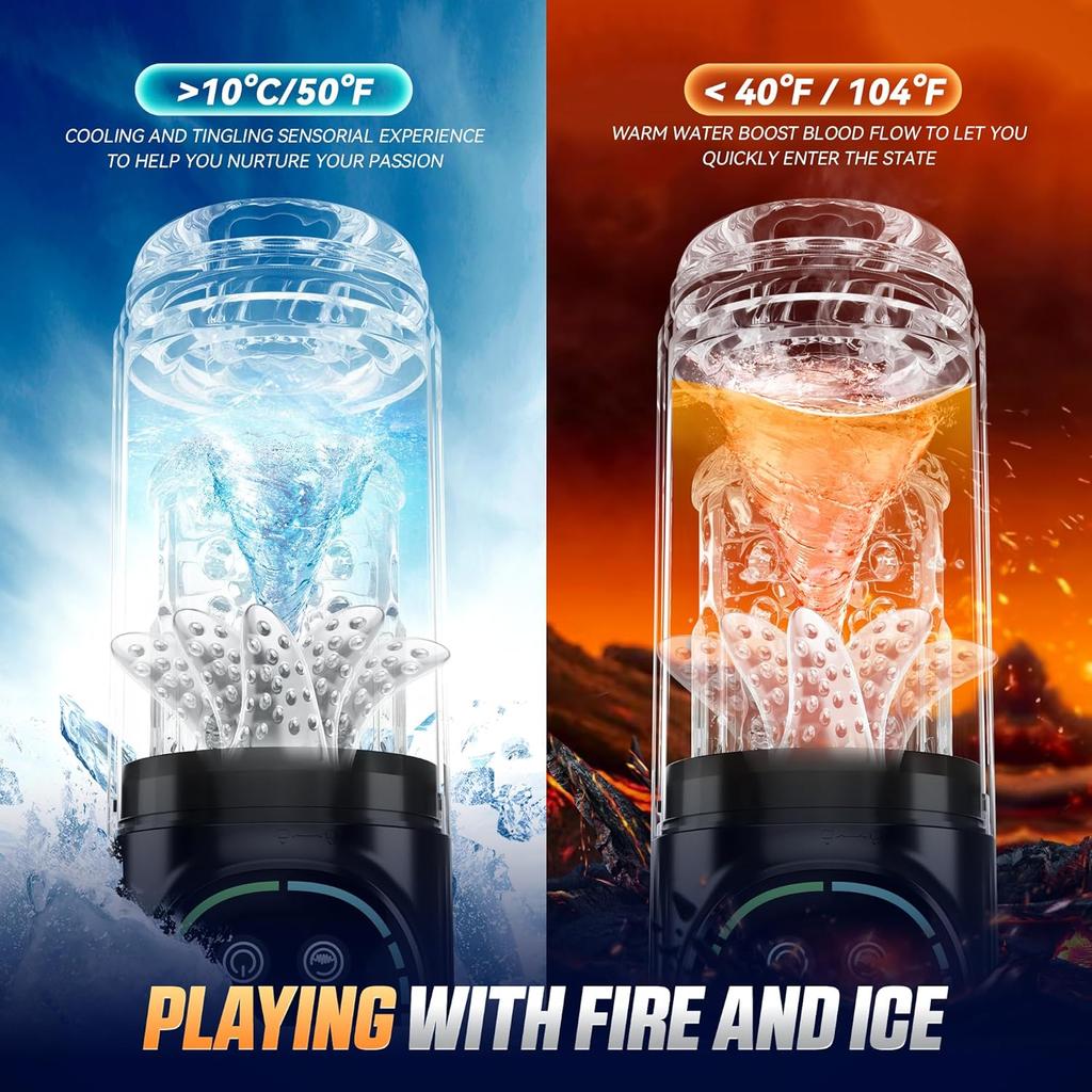 Automatic Sucking Licking Male Masturbator 7 Thrusting Rotation LCD Vacuum Penis Pump Real Pocket Pussy Stroker Blowjob Sex Toys