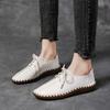 fashion Summer Loafers Women's Casual Lace Up Shoes Moccasins Soft Sole Ladies Footwear Women Flats Shoes Female All-match Beanie Shoes