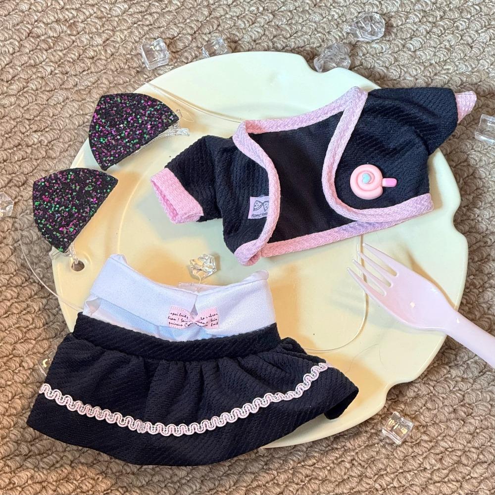 Cotton Material Doll Clothes Multicolor Miniature Dress House Accessories Doll Cap  Changing Game
