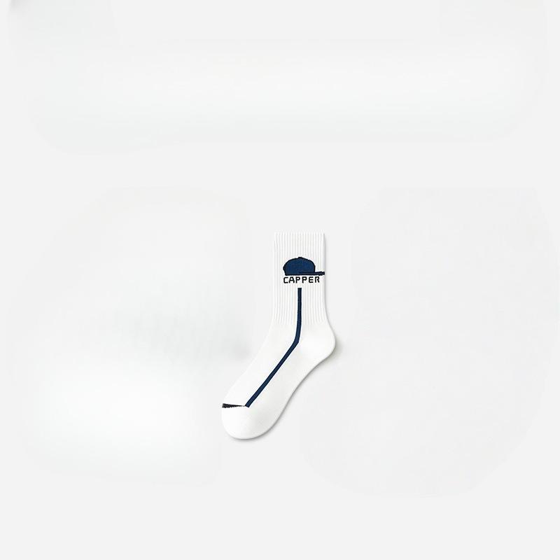 Male Spring and Autumn Fashion New Deodorant Sweat Sports Student Cotton Socks