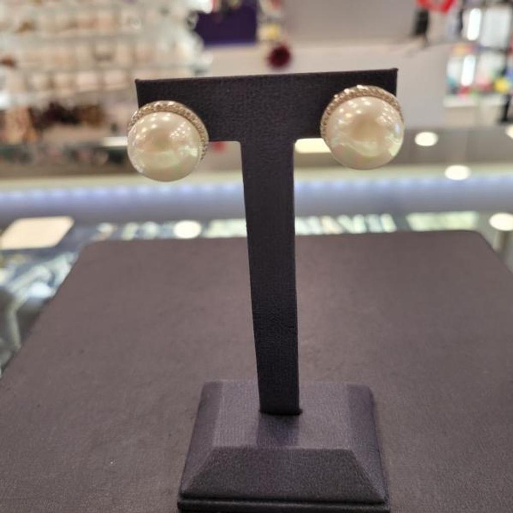 

ARTRIA Pearl Cubic Line Post-E Earrings CHAERJJ0002WHF