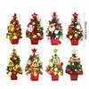 1Pcs Tabletop Christmas Tree with Bright LED Lights Home Decoration Accessories Stylish Holiday Present for Men Women